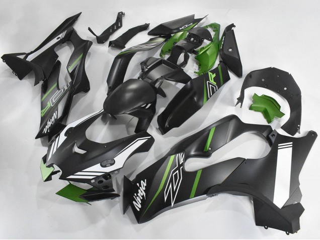 Mejores Carenados Moto Kawasaki ZX10R 2021-2025 - Negro Mate Verde Blanco