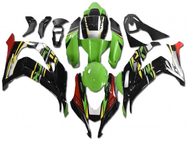 Mejores Carenados Moto Kawasaki ZX10R 2021-2025 - Verde Amarillo Rojo Negro