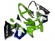 Mejores Carenados Moto Kawasaki ZX6R 1998-1999 - Verde Blanco Azul Plata Negro Brillante