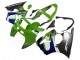 Mejores Carenados Moto Kawasaki ZX6R 1998-1999 - Verde Blanco Azul Plata Negro Brillante