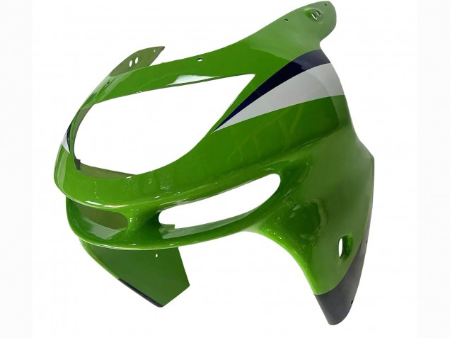 Mejores Carenados Moto Kawasaki ZX6R 1998-1999 - Verde Blanco Azul Plata Negro Brillante
