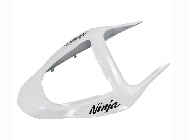 Mejores Carenados Moto Kawasaki ZX6R 2003-2004 - Blanco Negro Calcomanías