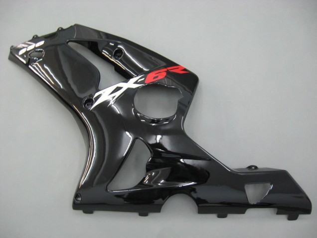 Mejores Carenados Moto Kawasaki ZX6R 2003-2004 - Negro Brillante