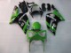 Mejores Carenados Moto Kawasaki ZX6R 2003-2004 - Verde Negro Elf Bridgestone