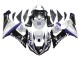 Mejores Carenados Moto Kawasaki ZX6R 2005-2006 - Blanco Púrpura Negro Rizoma Playboy DENSO