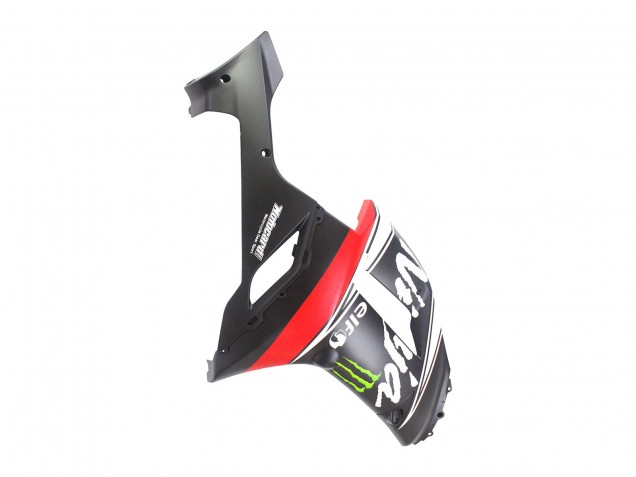 Mejores Carenados Moto Kawasaki ZX6R 2007-2008 - Negro Blanco Rojo Blanco Nieve Calcomanía Ninja Elf