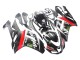 Mejores Carenados Moto Kawasaki ZX6R 2007-2008 - Negro Blanco Rojo Blanco Nieve Calcomanía Ninja Elf