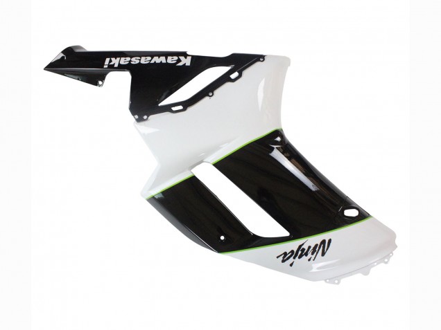 Mejores Carenados Moto Kawasaki ZX6R 2007-2008 - Negro Blanco Ninja