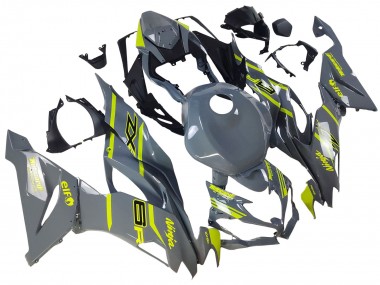 Mejores Carenados Moto Kawasaki ZX6R 2019-2022 - Nardo Gris Amarillo