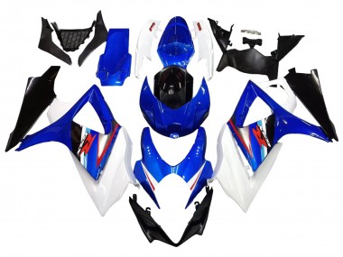 Mejores Carenados Moto Suzuki GSXR 1000 2007-2008 - Blanco Azul Negro Rojo