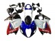 Mejores Carenados Moto Suzuki GSXR 1300 Hayabusa 1996-2007 - Blanco Azul Rojo Makita Negro