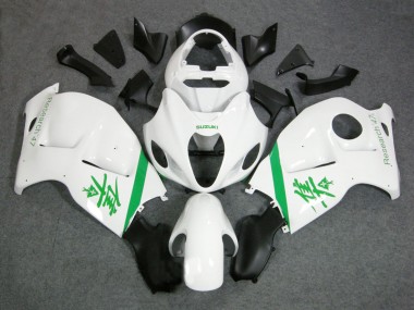 Mejores Carenados Moto Suzuki GSXR 1300 Hayabusa 1996-2007 - Blanco Verde