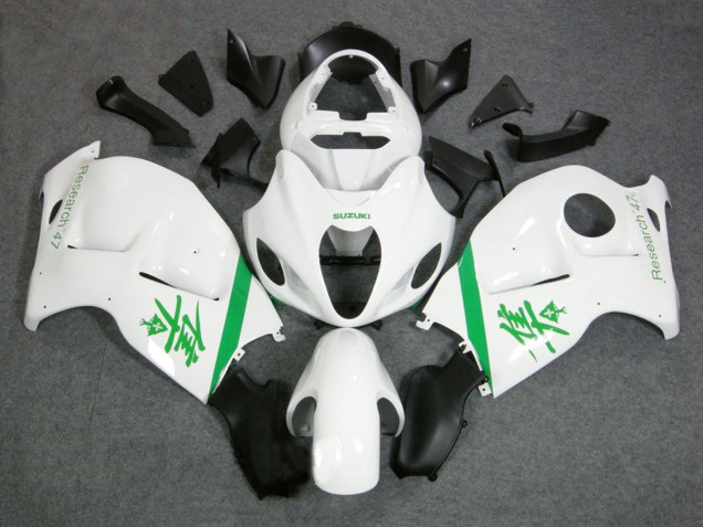Mejores Carenados Moto Suzuki GSXR 1300 Hayabusa 1996-2007 - Blanco Verde