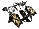 Mejores Carenados Moto Suzuki GSXR 1300 Hayabusa 1996-2007 - Negro Brillante Oro Hayabusa