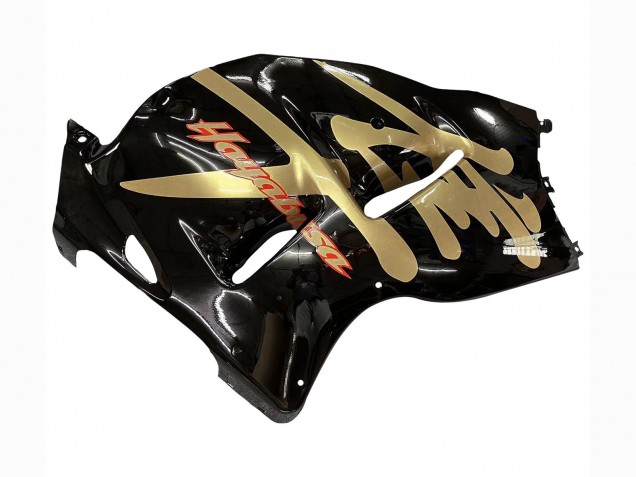 Mejores Carenados Moto Suzuki GSXR 1300 Hayabusa 1996-2007 - Negro Brillante Oro Hayabusa