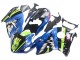 Mejores Carenados Moto Suzuki GSXR 1300 Hayabusa 1996-2007 - Azul Verde Tiburón 46