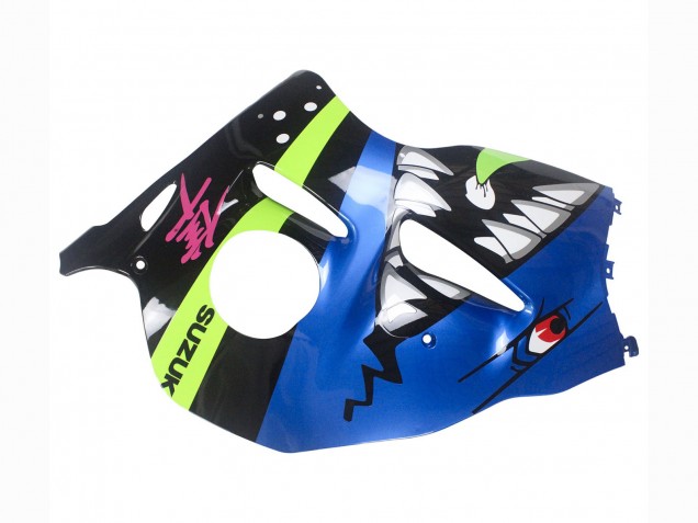 Mejores Carenados Moto Suzuki GSXR 1300 Hayabusa 1996-2007 - Azul Verde Tiburón 46