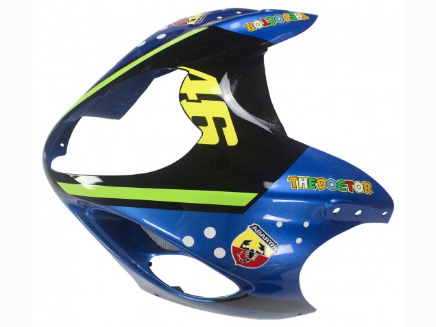 Mejores Carenados Moto Suzuki GSXR 1300 Hayabusa 1996-2007 - Azul Verde Tiburón 46