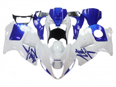 Mejores Carenados Moto Suzuki GSXR 1300 Hayabusa 1996-2007 - Blanco Azul Hayabusa
