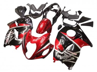 Mejores Carenados Moto Suzuki GSXR 1300 Hayabusa 1996-2007 - Rojo Negro Brillante Hayabusa