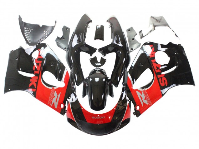 Mejores Carenados Moto Suzuki GSXR 600 / GSXR 750 1996-2000 - Negro Rojo