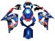 Mejores Carenados Moto Suzuki GSXR 600 / GSXR 750 2001-2003 - Azul Rojo Carrera