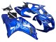 Mejores Carenados Moto Suzuki GSXR 600 / GSXR 750 2001-2003 - Azul Blanco Llama