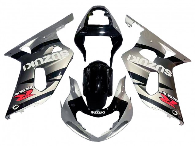 Mejores Carenado Moto Suzuki GSXR 600 / GSXR 750 2001-2003 - Plata Negro Brillante Rojo