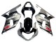 Mejores Carenado Moto Suzuki GSXR 600 / GSXR 750 2001-2003 - Plata Negro Brillante Rojo