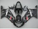Mejores Carenados Moto Suzuki GSXR 600 / GSXR 750 2001-2003 - Negro Brillante Rojo Blanco