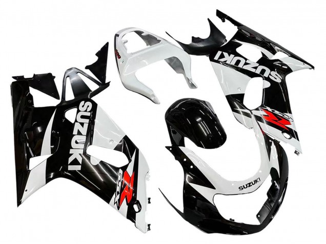 Mejores Carenados Moto Suzuki GSXR 600 / GSXR 750 2001-2003 - Blanco Negro Brillante Rojo