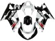 Mejores Carenados Moto Suzuki GSXR 600 / GSXR 750 2001-2003 - Blanco Negro Brillante Rojo