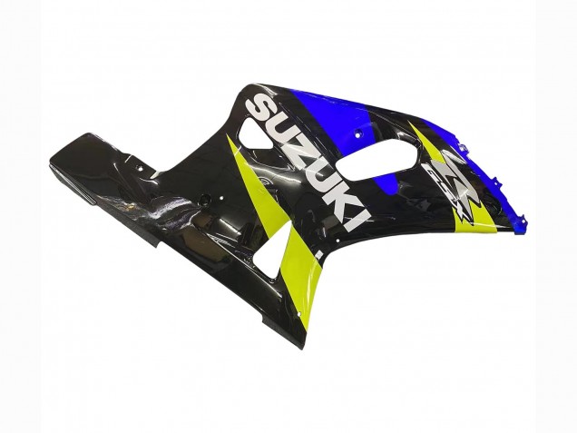 Mejores Carenados Moto Suzuki GSXR 600 / GSXR 750 2001-2003 - Azul Amarillo Negro Brillante
