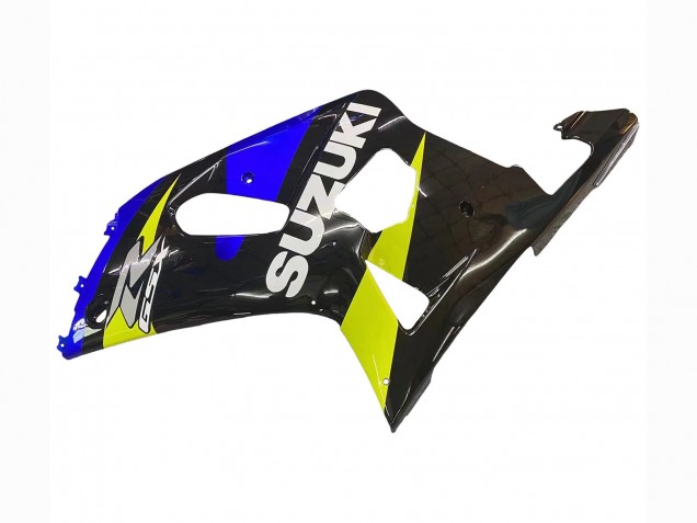 Mejores Carenados Moto Suzuki GSXR 600 / GSXR 750 2001-2003 - Azul Amarillo Negro Brillante