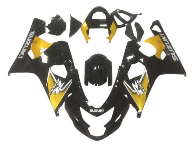 Mejores Carenados Moto Suzuki GSXR 600 / GSXR 750 2001-2003 - Amarillo Negro Brillante