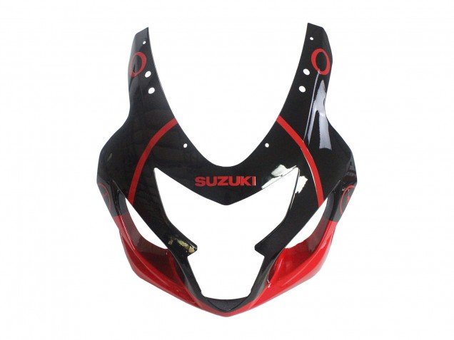 Mejores Carenados Moto Suzuki GSXR 600 / GSXR 750 2004-2005 - Negro Brillante Rojo Jordan Michelin
