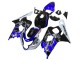 Mejores Carenado Moto Suzuki GSXR 600 / GSXR 750 2004-2005 - Blanco Azul Negro Corona Motul