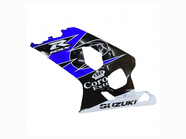 Mejores Carenado Moto Suzuki GSXR 600 / GSXR 750 2004-2005 - Blanco Azul Negro Corona Motul