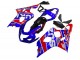 Mejores Carenados Moto Suzuki GSXR 600 / GSXR 750 2004-2005 - Azul Rojo Negro Motul Dunlop