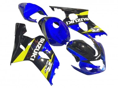 Mejores Carenados Moto Suzuki GSXR 600 / GSXR 750 2004-2005 - Azul Amarillo Negro