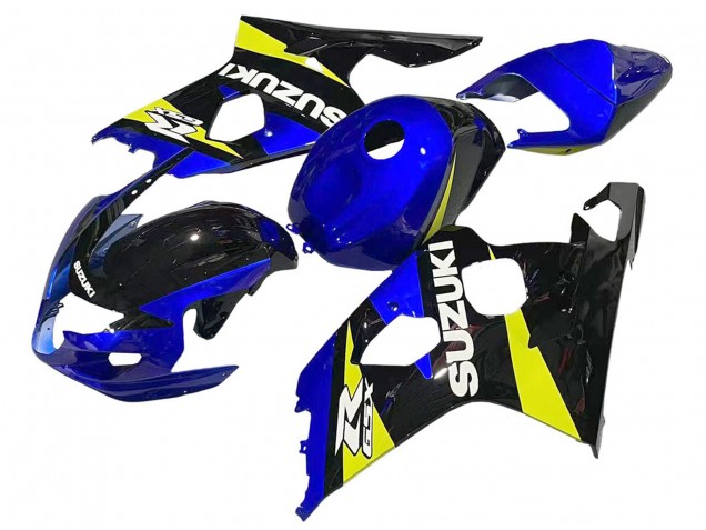 Mejores Carenados Moto Suzuki GSXR 600 / GSXR 750 2004-2005 - Azul Amarillo Negro