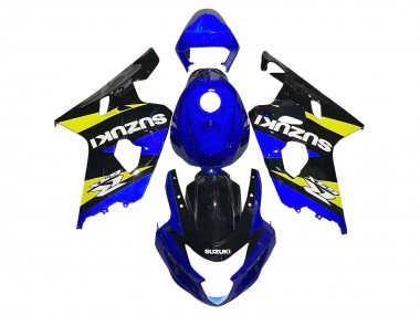 Mejores Carenados Moto Suzuki GSXR 600 / GSXR 750 2004-2005 - Azul Amarillo Negro