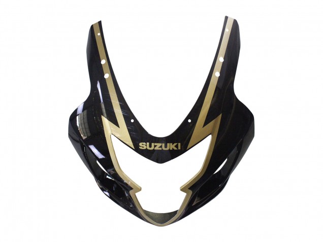 Mejores Carenados Moto Suzuki GSXR 600 / GSXR 750 2004-2005 - Negro Brillante Oro Corona