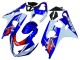 Mejores Carenado Moto Suzuki GSXR 600 / GSXR 750 2004-2005 - Blanco Azul Rojo