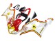 Mejores Carenados Moto Suzuki GSXR 600 / GSXR 750 2004-2005 - Blanco Rojo Amarillo Michelin Texaon Heron 7