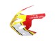 Mejores Carenados Moto Suzuki GSXR 600 / GSXR 750 2004-2005 - Blanco Rojo Amarillo Michelin Texaon Heron 7