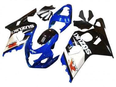 Mejores Carenados Moto Suzuki GSXR 600 / GSXR 750 2004-2005 - Azul Blanco Negro