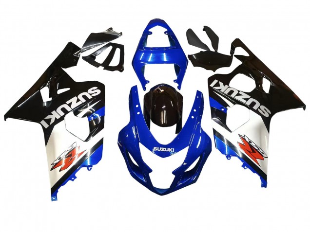 Mejores Carenados Moto Suzuki GSXR 600 / GSXR 750 2004-2005 - Azul Blanco Negro