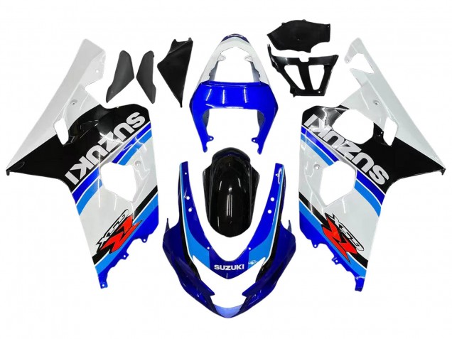Mejores Carenado Moto Suzuki GSXR 600 / GSXR 750 2004-2005 - Blanco Azul Negro Rojo