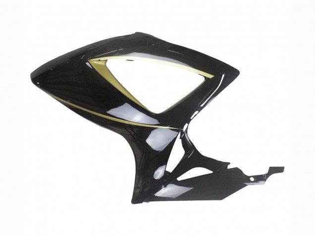 Mejores Carenados Moto Suzuki GSXR 600 / GSXR 750 2006-2007 - Negro Brillante Oro Raya